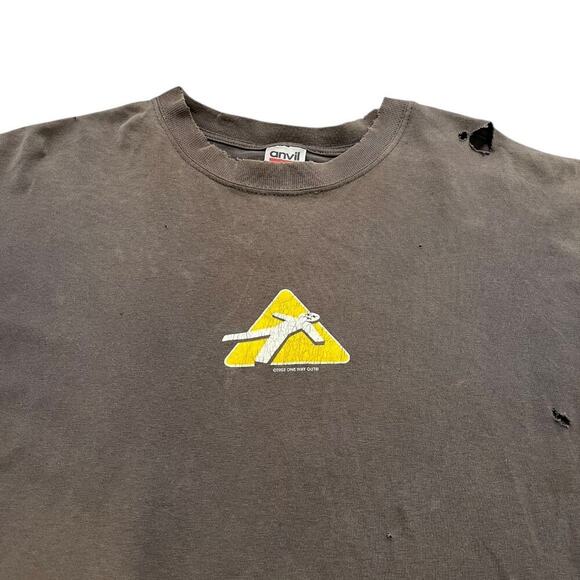 “If Not Breathing” by One Way Out Y2K Religious Vintage Tee - Picture 4 of 6